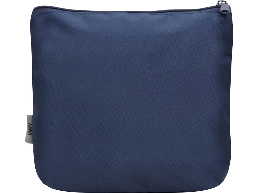 Органайзер для электроники и проводов Amalia из полиэстера 300D с подкладкой, темно-синий-3