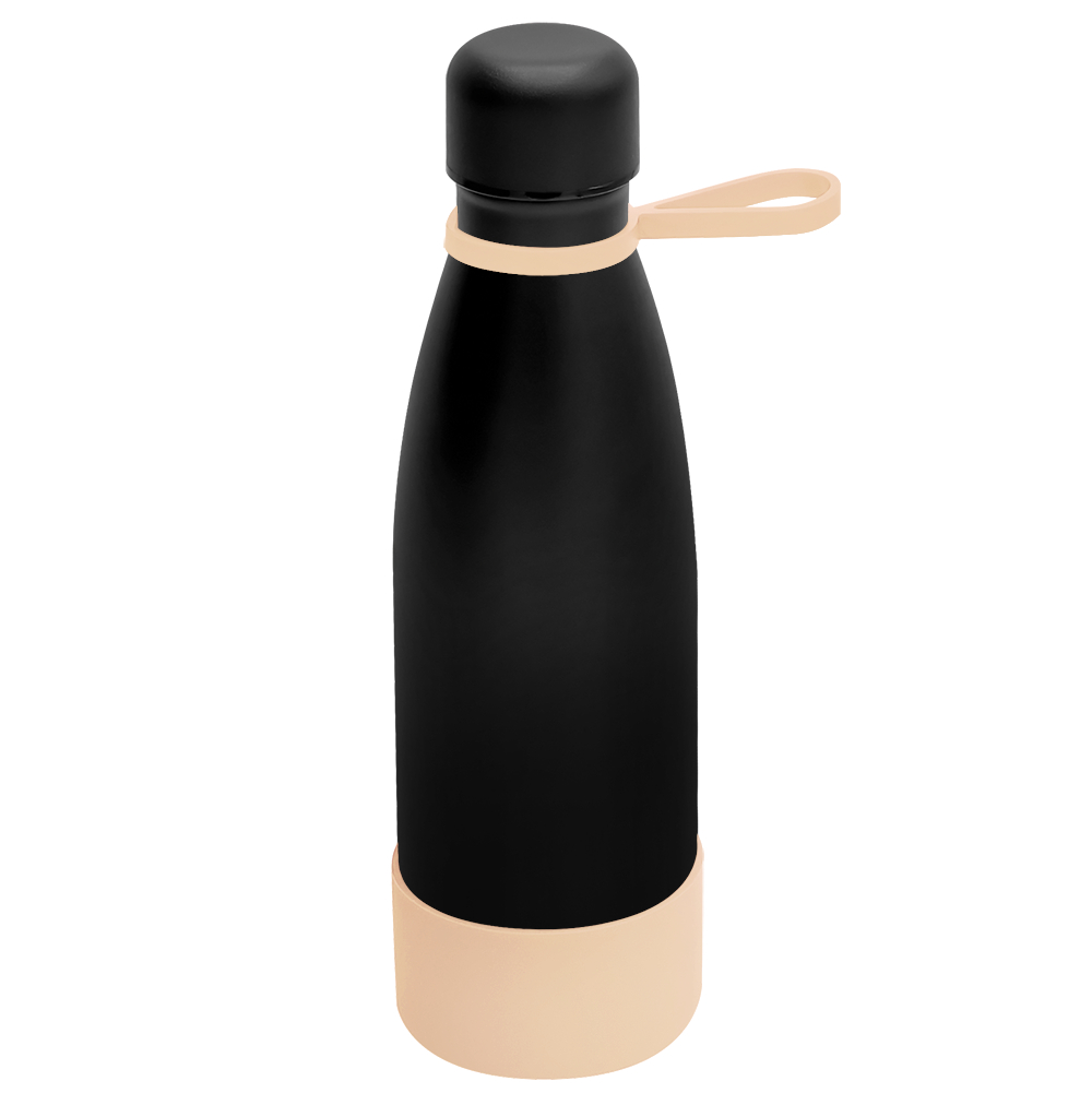 Термобутылка герметичная вакуумная Olivia To Go, Чёрный/бежевый-0