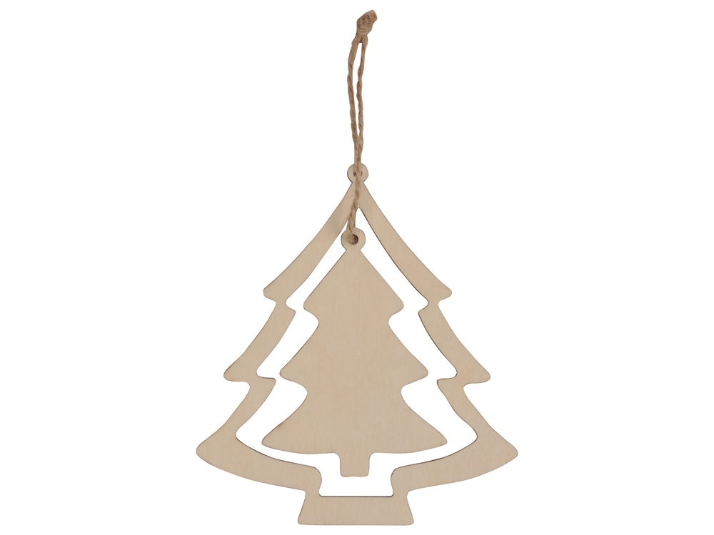 Подвеска деревянная Две ёлочки-2