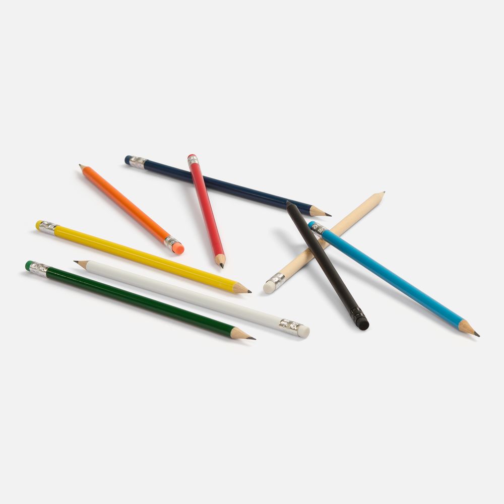 Карандаш простой Hand Friend с ластиком, синий-1