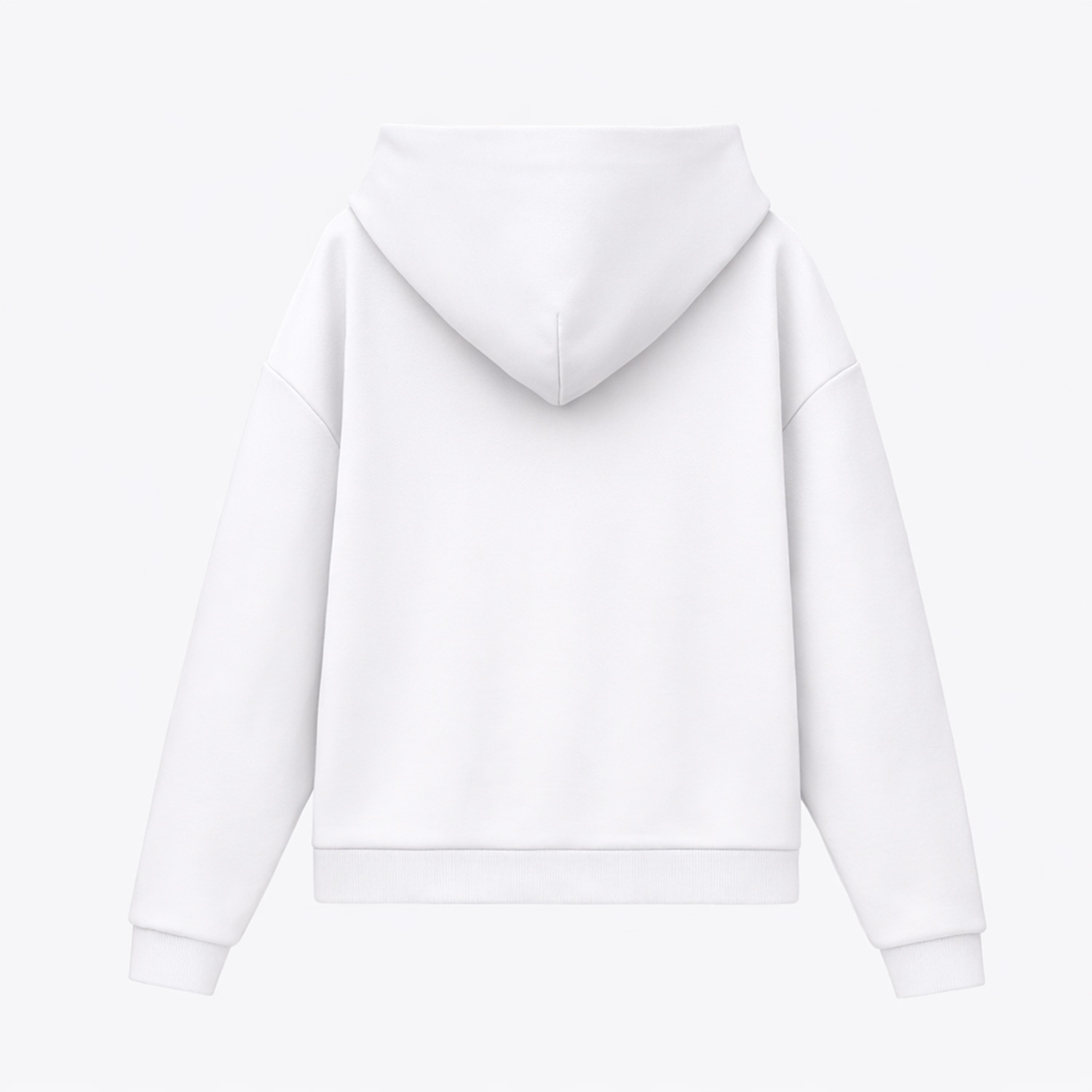 Худи релакс унисекс Баланс (Balance), с начесом, белый-1