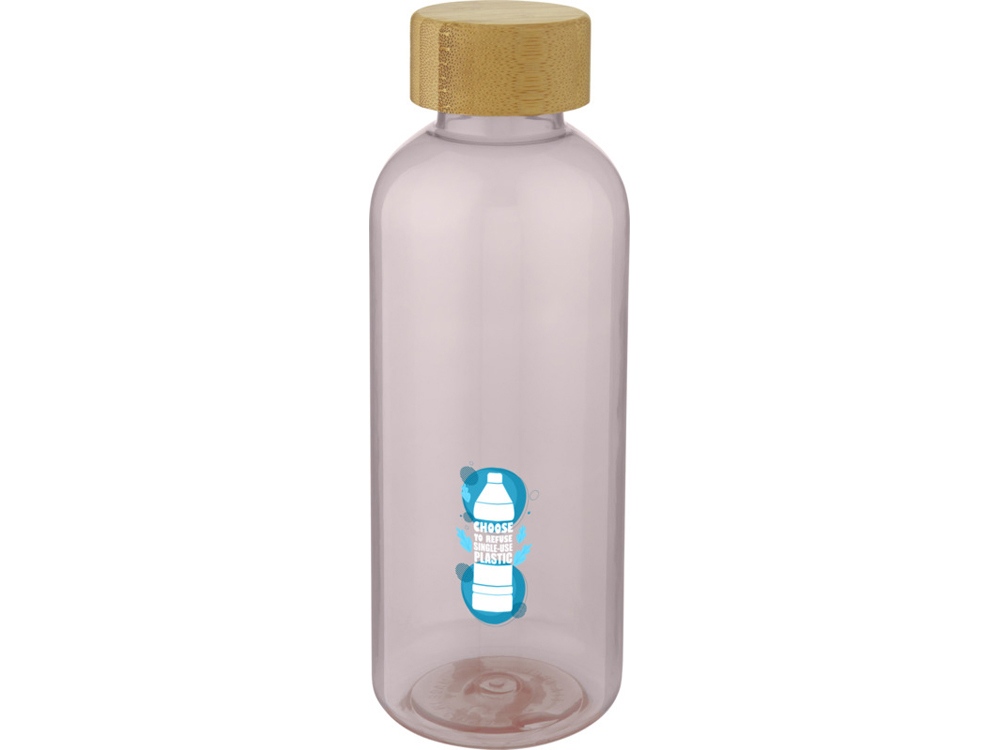 Ziggs спортивная бутылка из переработанного пластика объемом 650 мл, розовый-4