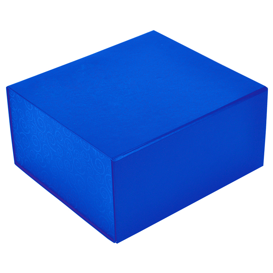 Упаковка подарочная, коробка складная размер 22 x 20 x 11 см, синий-0