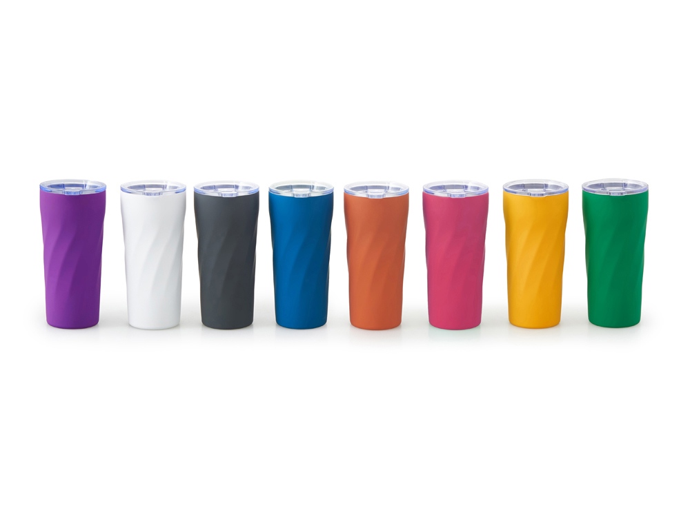 Подарочный набор FAMILY с термосом и термокружкой, розовый-4