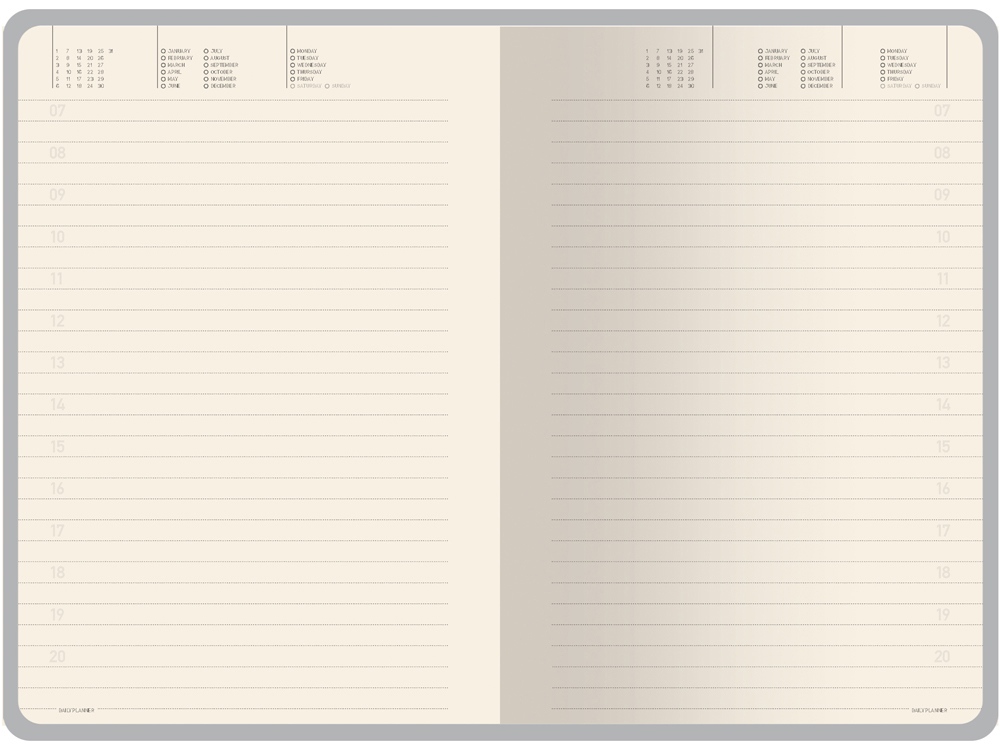 Ежедневник недатированный А5 Megapolis Nebraska Flex, зеленый с золотым обрезом-7