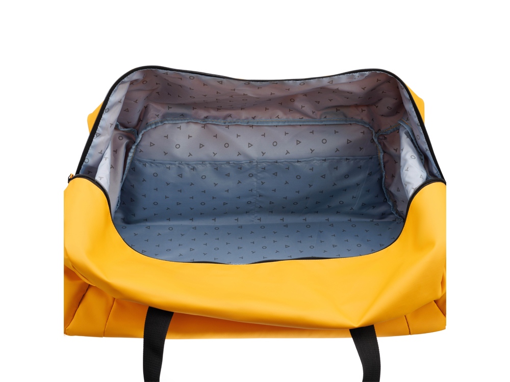 Сумка дорожная TORBER MOBI, желтая, полиэстер 900D с PU покрытием, 65 х 37 х 34 см-5
