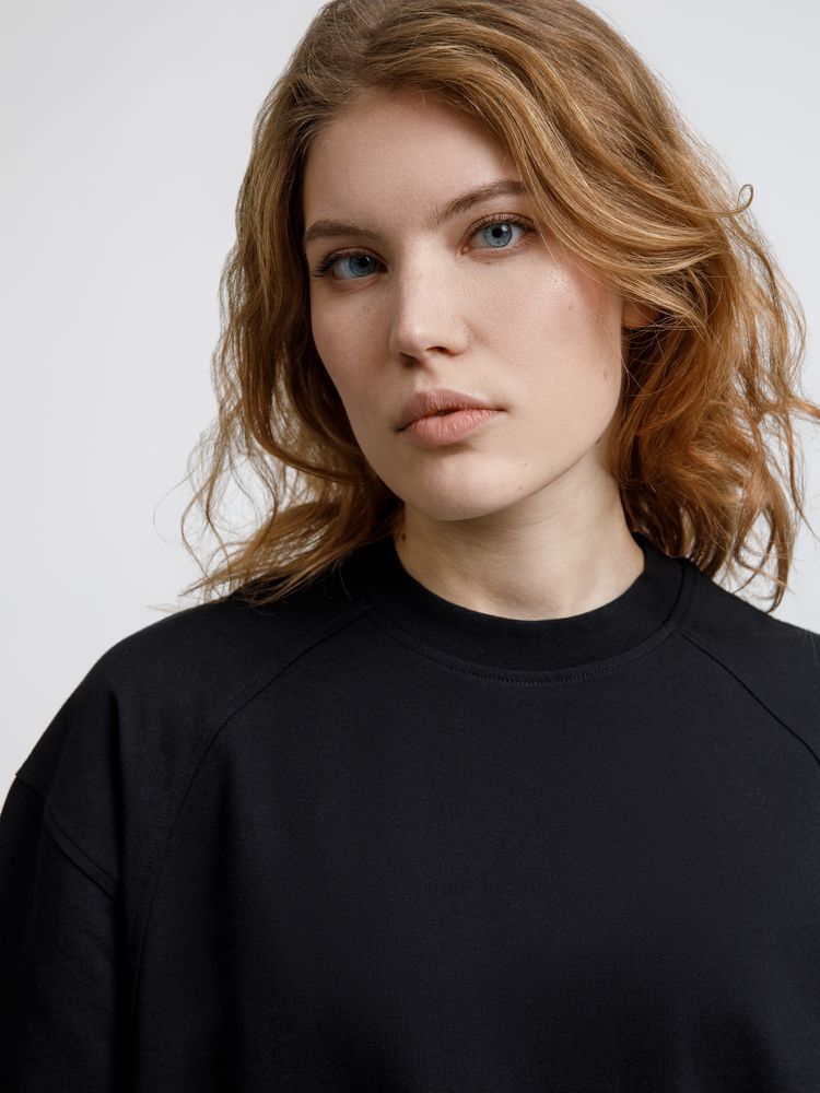 Футболка оверсайз унисекс Sideline, черная-4