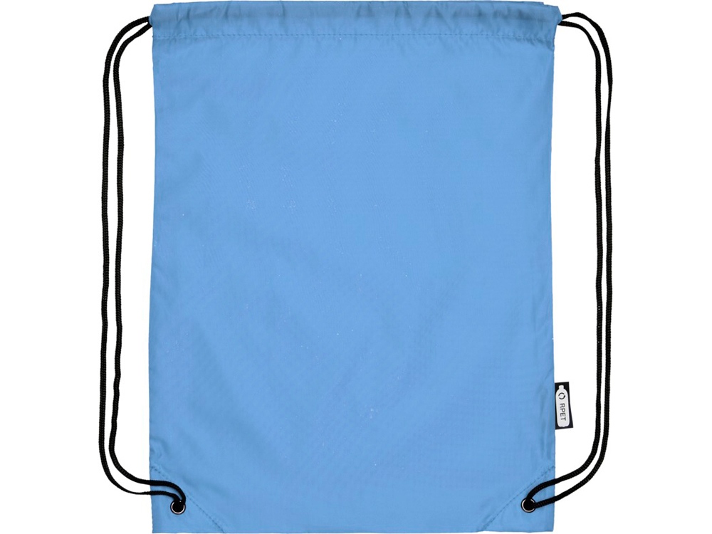 Рюкзак со шнурком Oriole из переработанного ПЭТ, синий-3