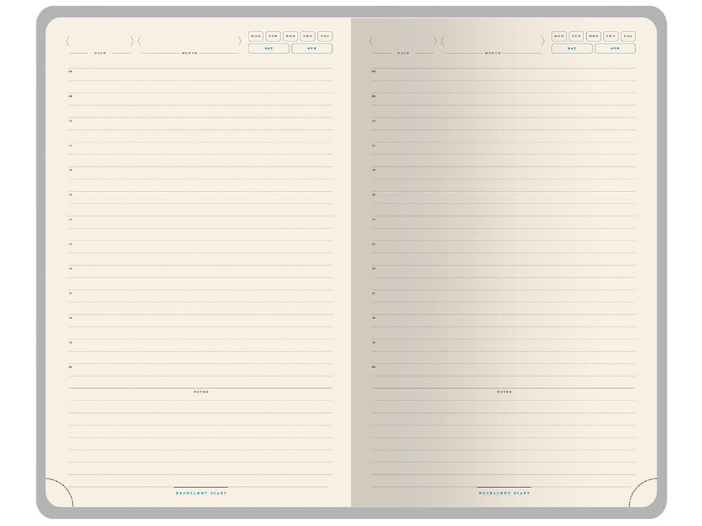 Ежедневник недатированный А5 Premier, серый-6