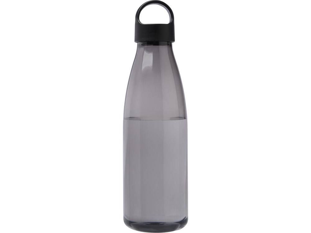 Bergen бутылка для воды объемом 800 мл из переработанной пластмассы, сплошной черный-1