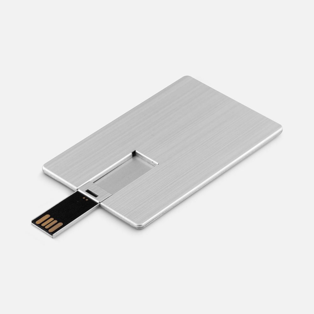 Флешка Platinum Card, 32 Гб, серебристая-1