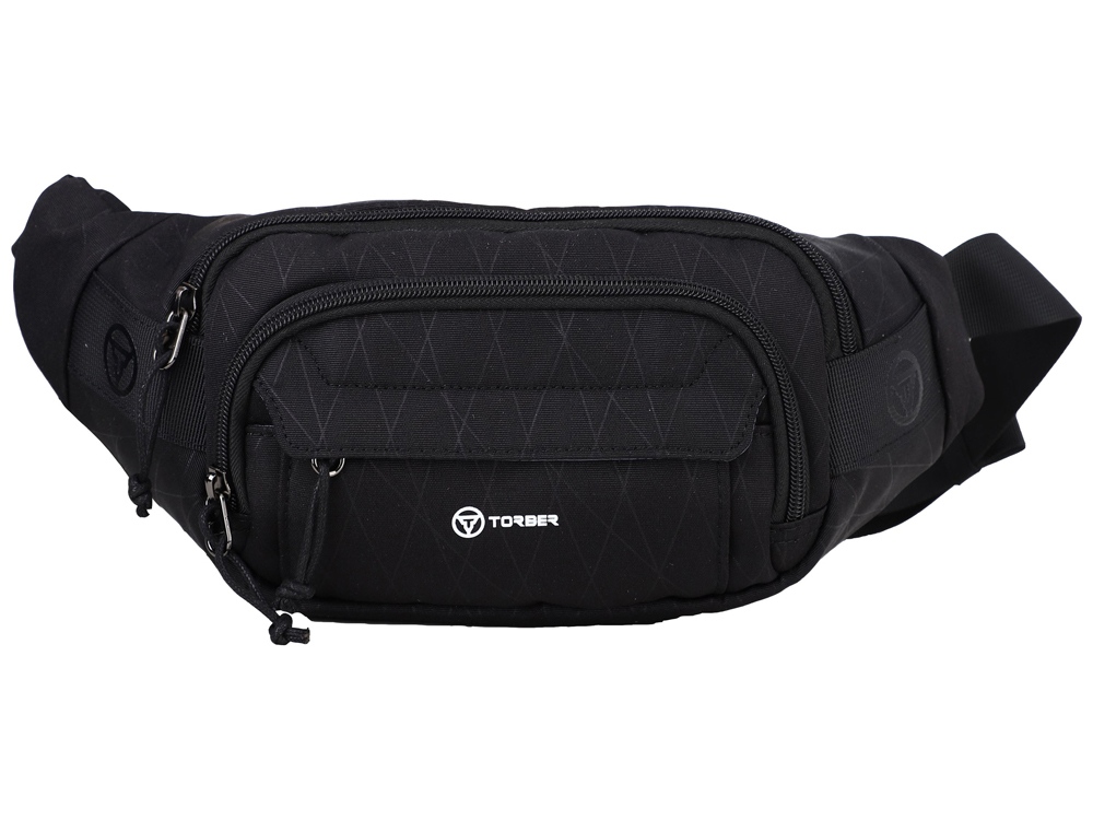 Сумка на пояс TORBER, чёрный, полиэстер-0