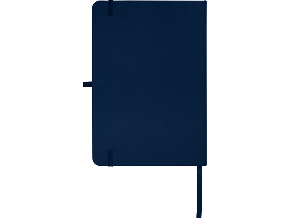 Teak блокнот А5 из переработан. материала в твердой обложке с линован. страницами - Темно - синий-2