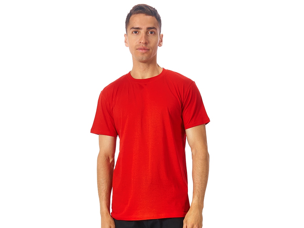 Футболка Club мужская, без боковых швов, красный-0