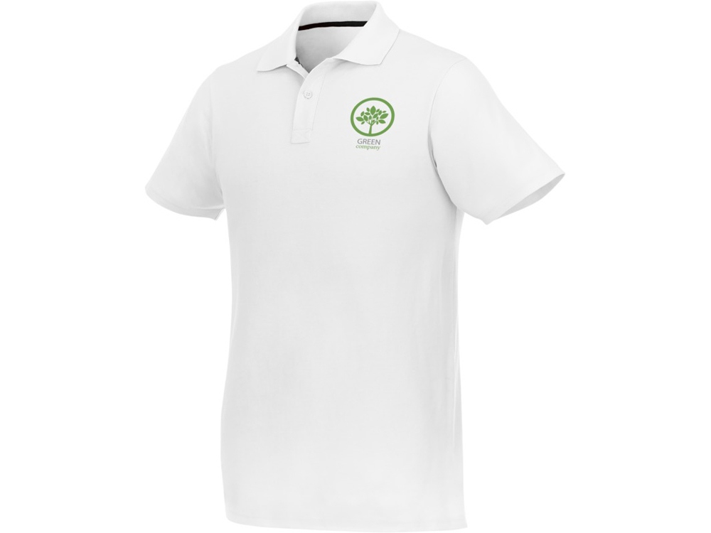 Мужское поло Helios с коротким рукавом, белый-5