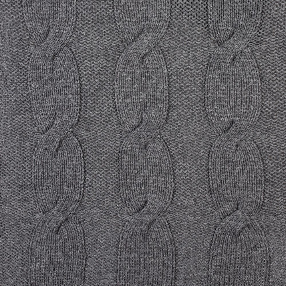 Плед Snefald, серый (маренго меланж)-2