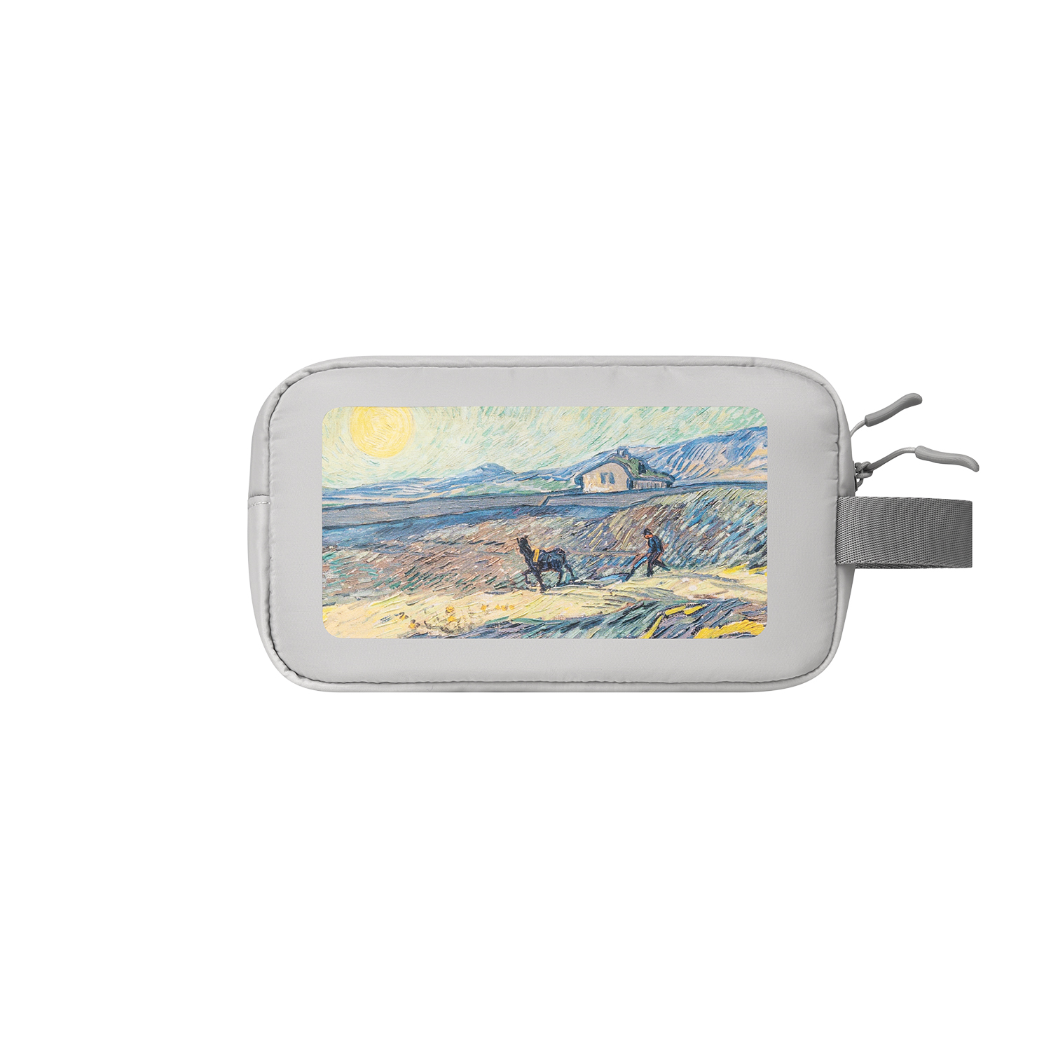 Дорожная косметичка Бостон (Boston), серая-7