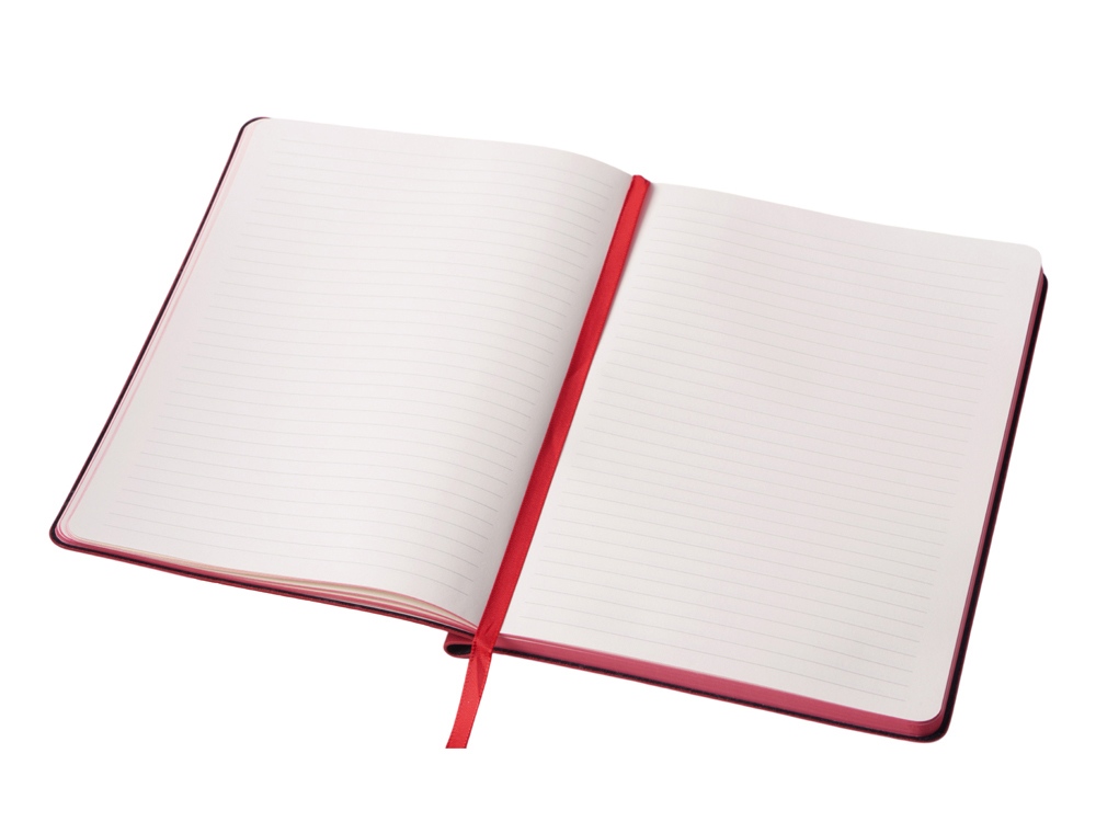 Блокнот А5 Notepeno Max, 96 листов 80 гр/м2 белой FSC бумаги, красный-7