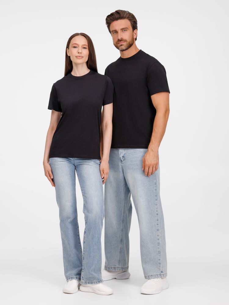 Футболка унисекс T-Bolka 180, черная-9