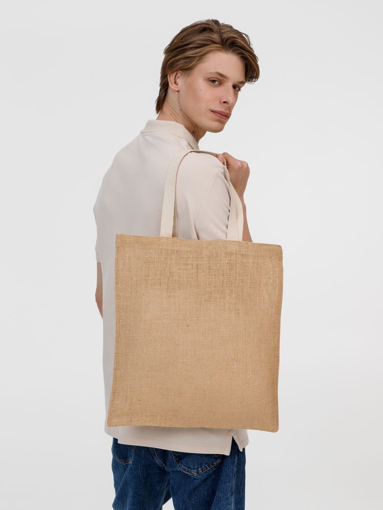 Холщовая сумка на плечо Juhu, неокрашенная-4