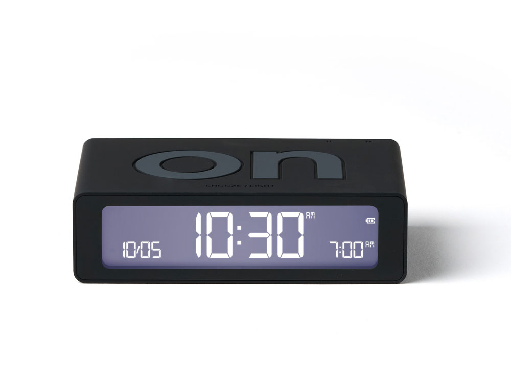 Часы настольные Flip Mini, черный-2