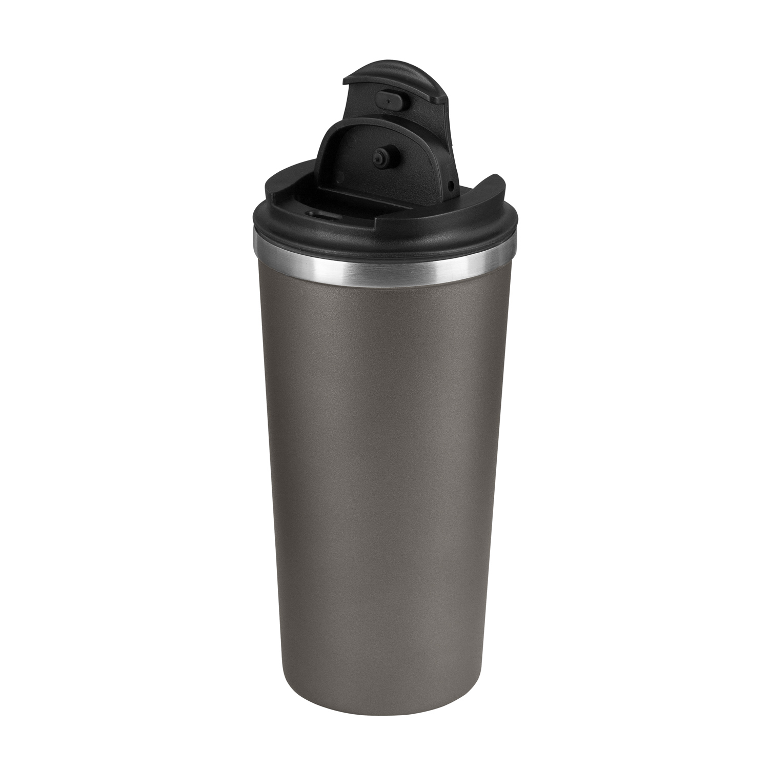 Термокружка вакуумная Палермо (Palermo), серая, гладкая поверхность-2