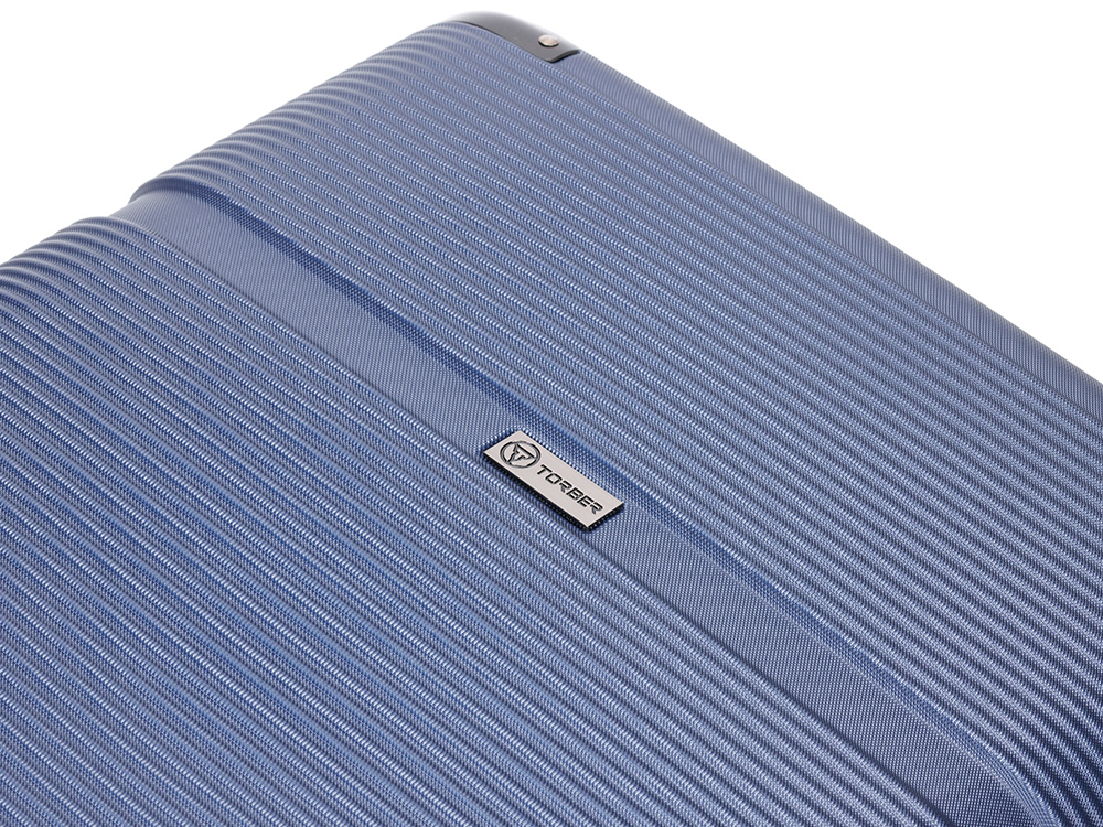 Чемодан TORBER Onego, синий, ABS-пластик, 79,5 х 51 х 29 см, 103 л-9