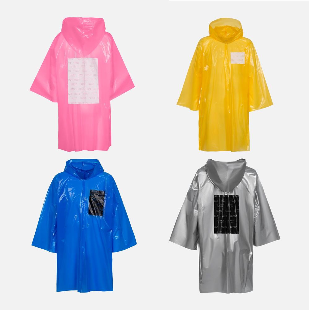 Дождевик-плащ CloudTime с печатью в один цвет на заказ-2