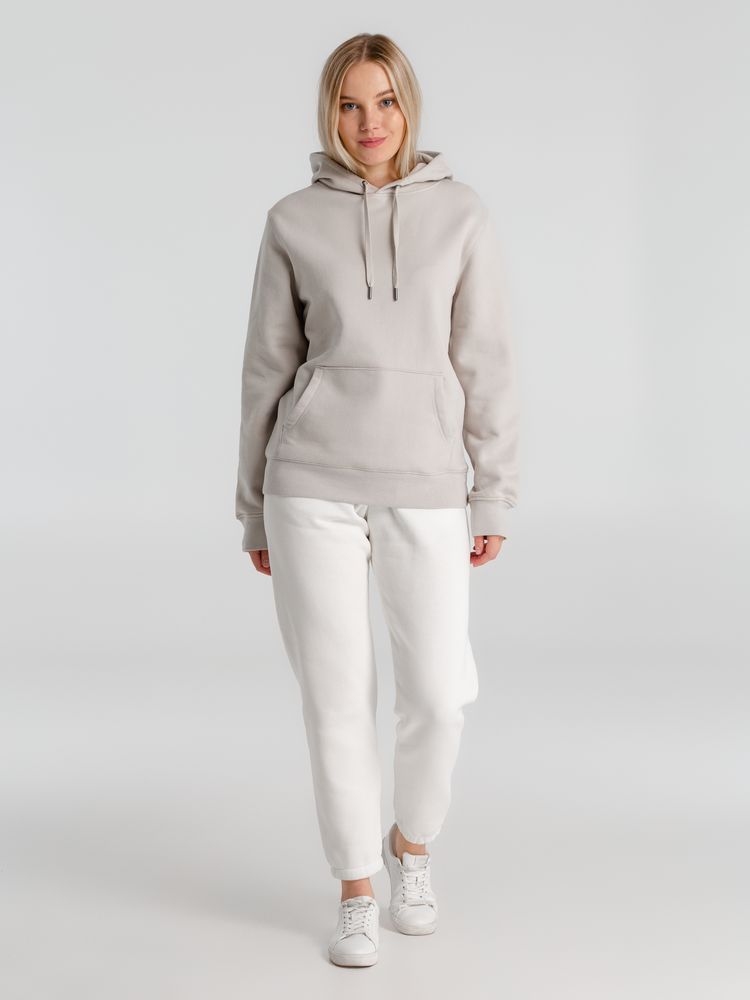 Толстовка с капюшоном унисекс King, дымчато-серая-4