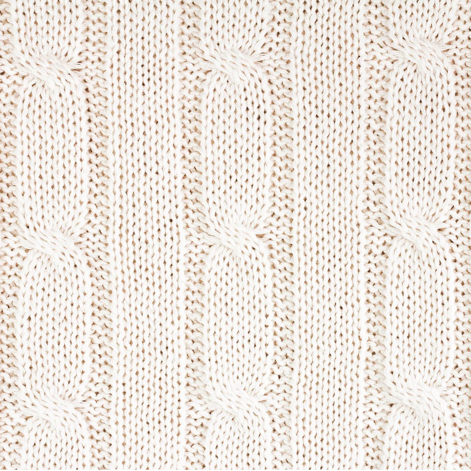 Плед Fado вязаный, бежевый (без подарочной коробки)-3