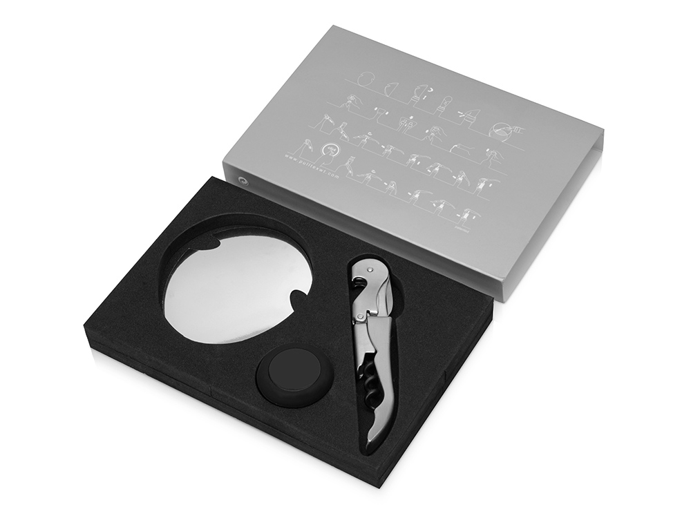 Набор аксессуаров для вина Nigota, серебристый-1