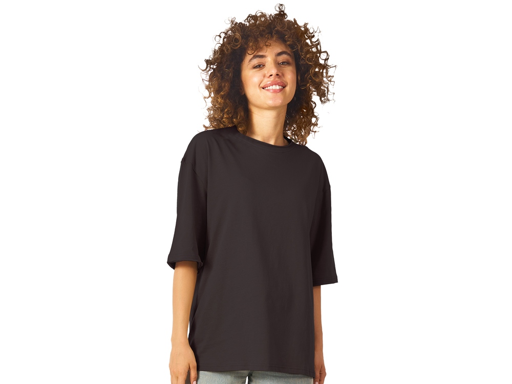 Футболка оверсайз Liyon унисекс, темно-серый-2