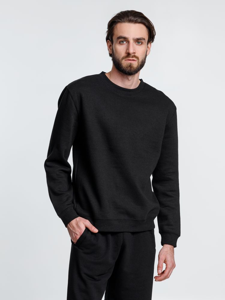 Свитшот унисекс Delta, черный-3