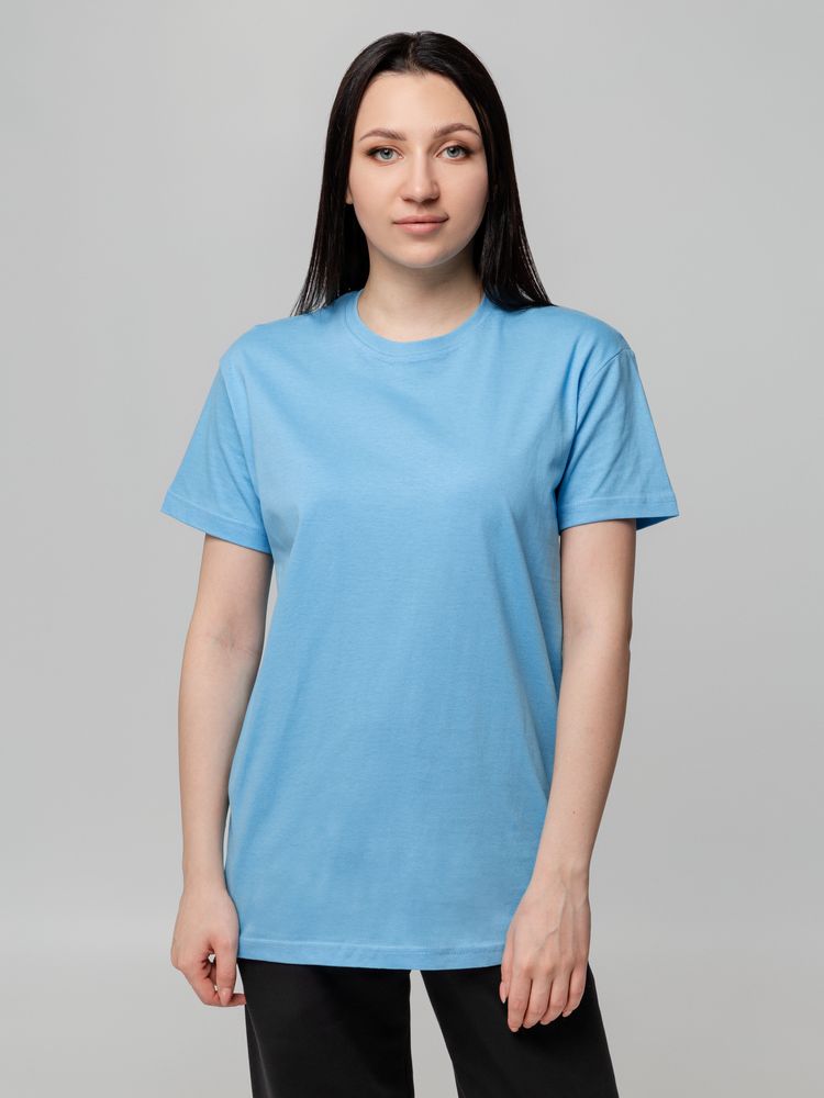 Футболка унисекс T-bolka 140, голубая-3