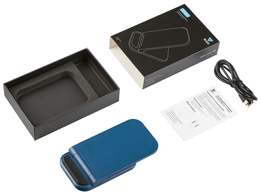 Беспроводное зарядное устройство Foldy, 15 Вт, темно-синий-10