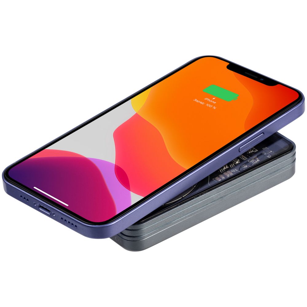 Магнитный беспроводной аккумулятор Cooper Ergo 5000 мАч, темно-серый-4