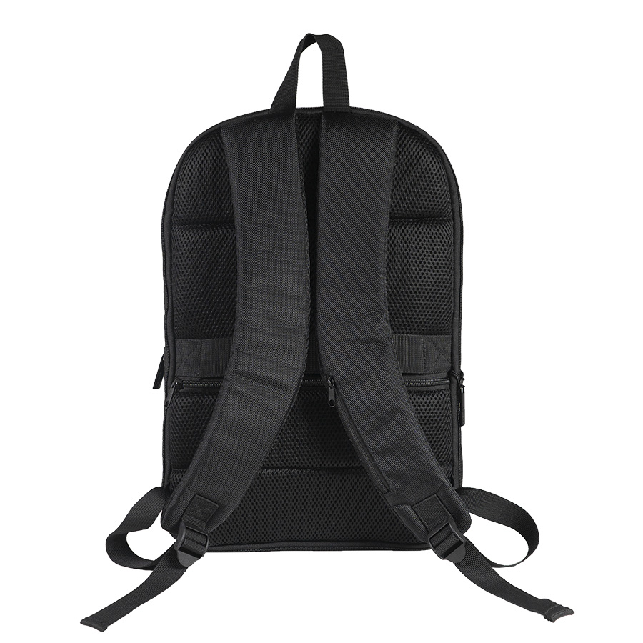 Расширяющийся  рюкзак "Slim" из водостойкого материала, чёрный, 45х30х6 см, ткань верха: 100% полиэстер 1680 D, черный-4