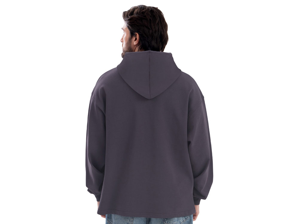 Худи оверсайз Alpha.01 унисекс, темно-серый-2