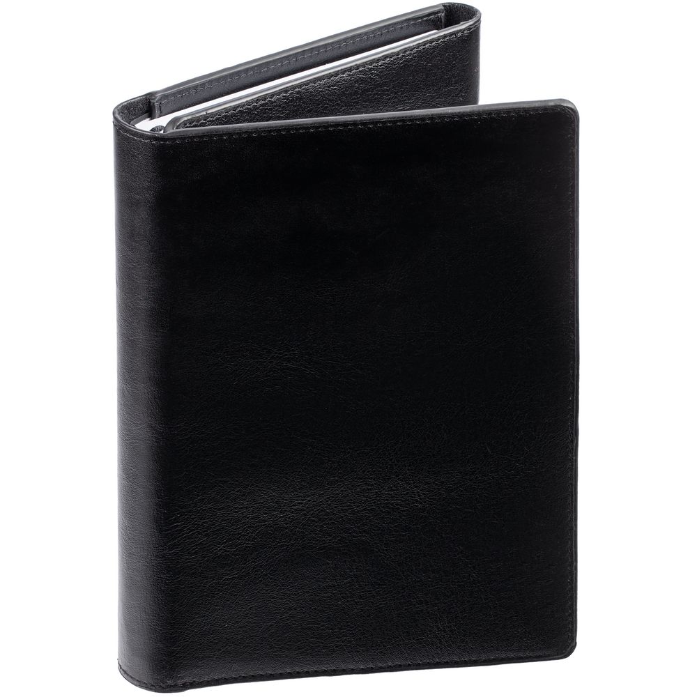 Ежедневник-портфолио Napoli, недатированный, черный-0