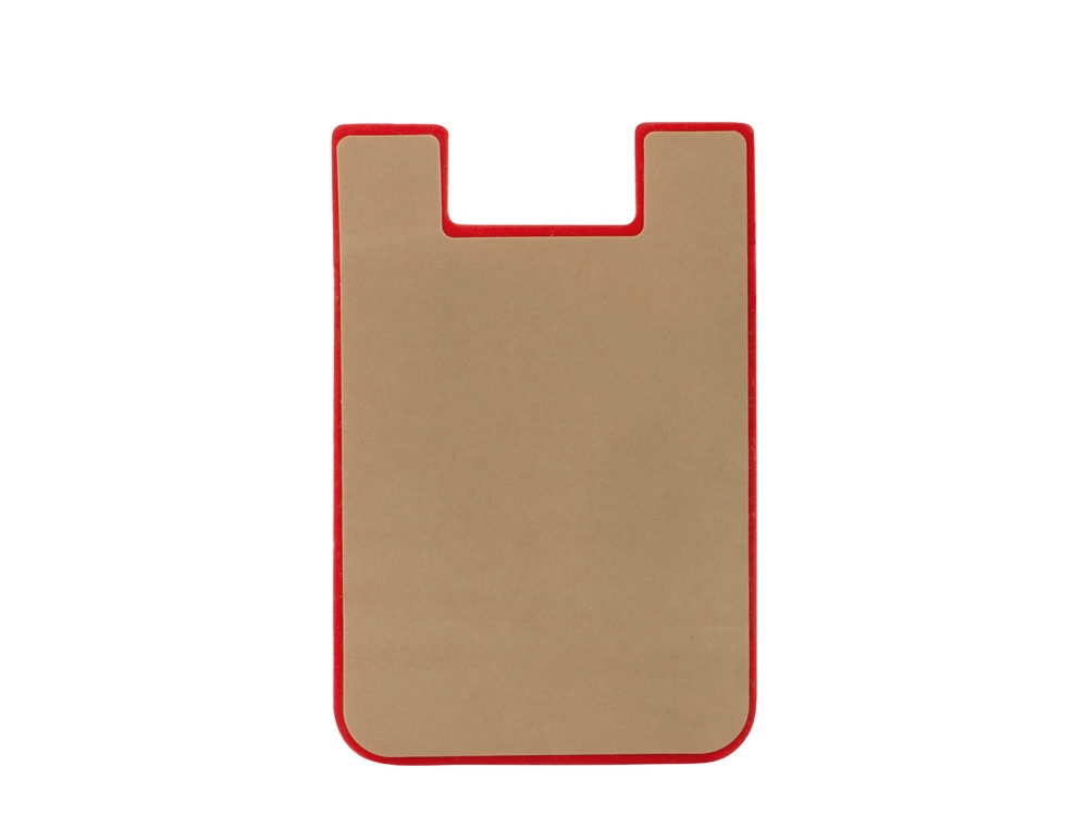 Картхолдер с креплением на телефон Gummy, красный-3