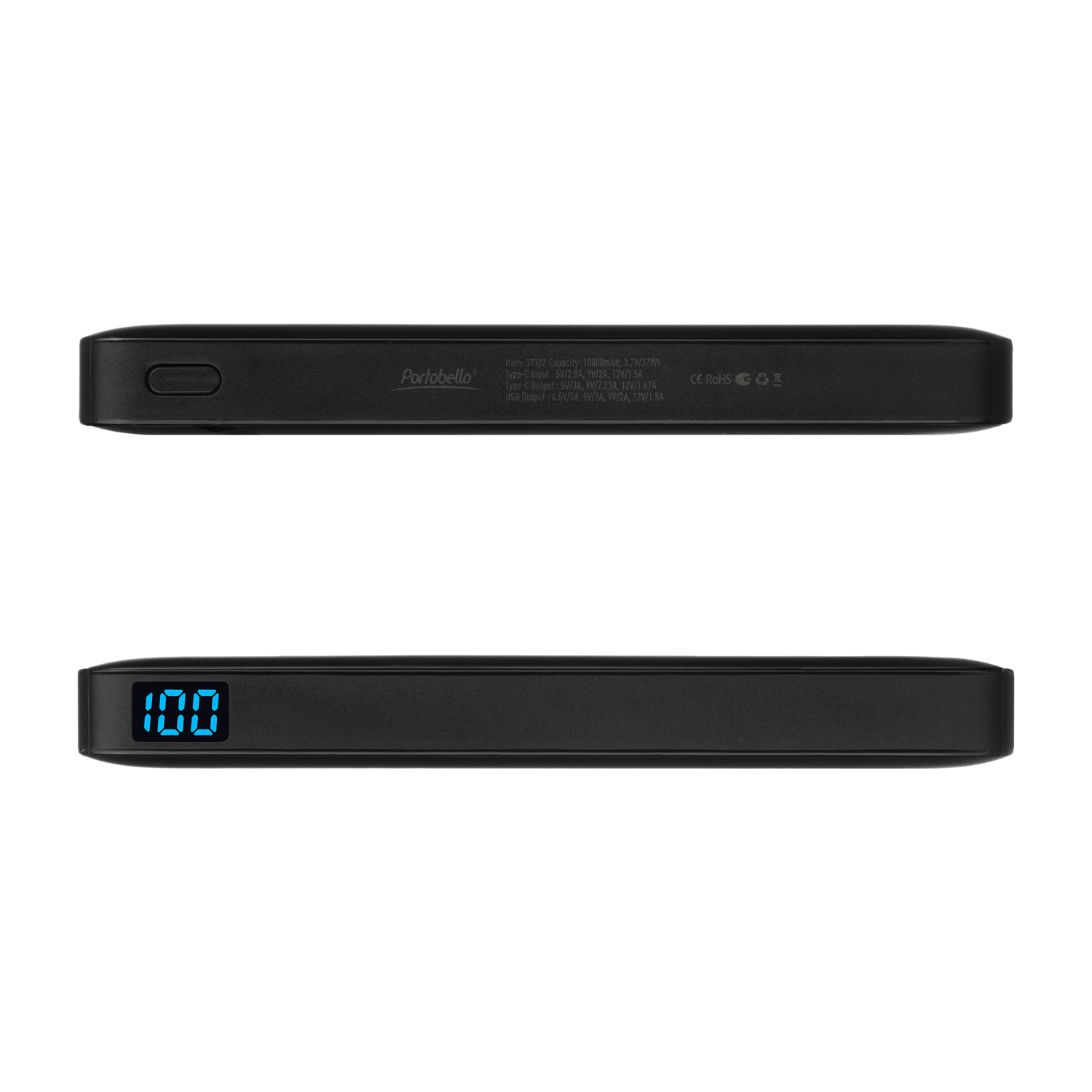 Внешний аккумулятор с цветной подсветкой Анкор Макс Плюс PD (Ancor PD Max Plus) 10000 mAh, черный-4