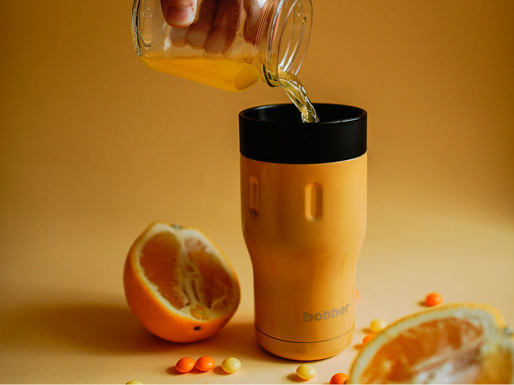 Термос питьевой, вакуумный, бытовой, тм bobber. Объем 0,35 литра. Артикул Tumbler-350 Ginger Tonic-5