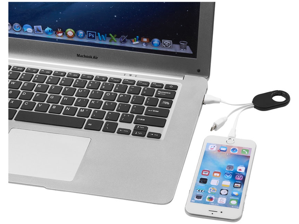 Кабель для зарядки 3-в-1, черный-2