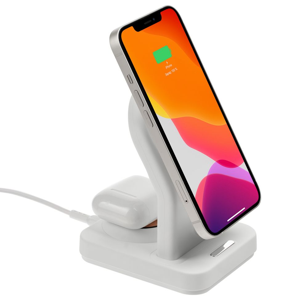 Зарядная станция с подсветкой Cooper Duo, белая-2