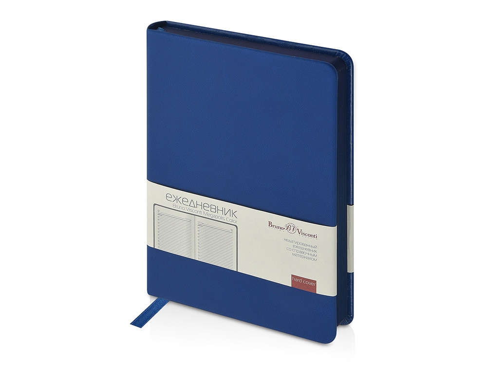 Ежедневник недатированный А6+ Megapolis Color, синий-0