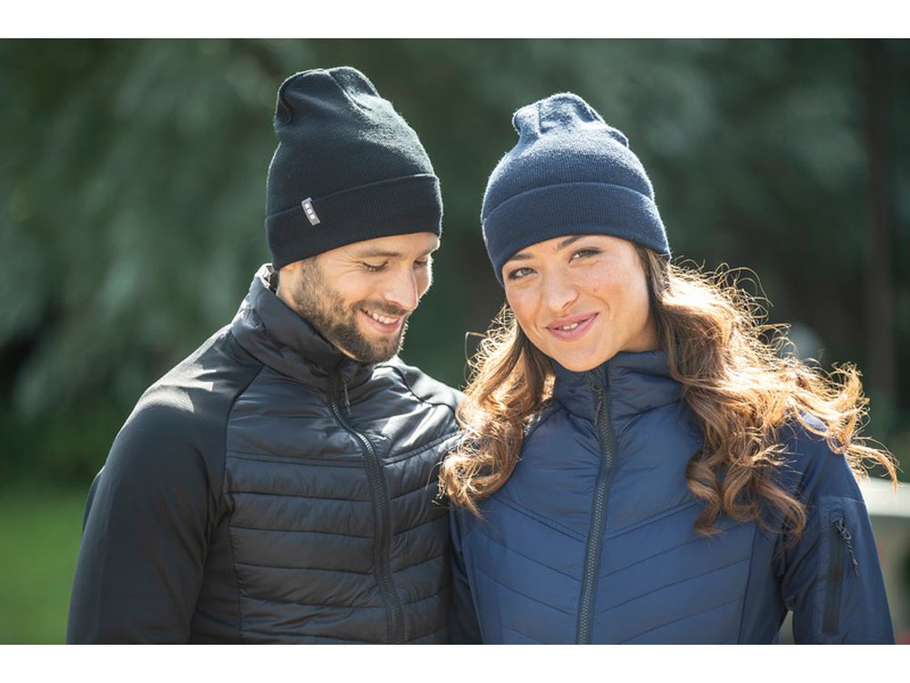 Hale, шапка из пряжи Polylana, серый-3