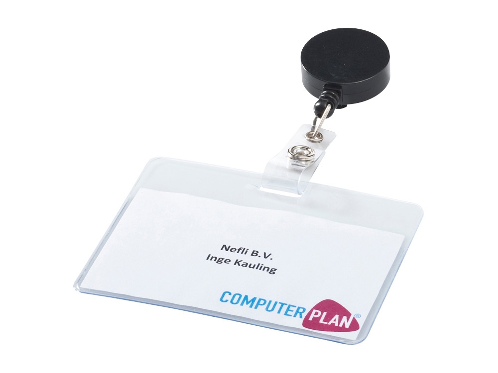 Держатель для бейджа или карты доступа Lech, черный-2