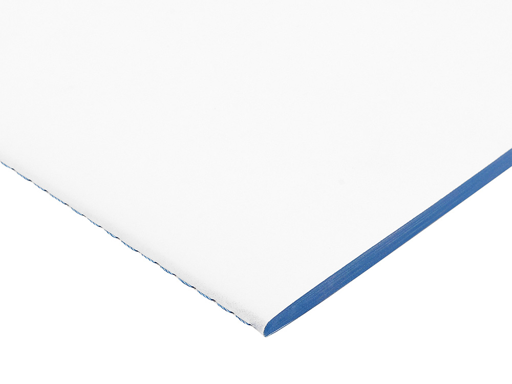 Бизнес-тетрадь А5 Pragmatic Contrast, 40 листов в клетку, белый с голубым срезом-1