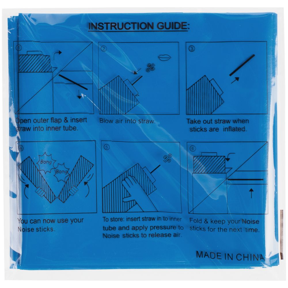 Палки-стучалки для болельщиков «Пошумим», синие-2