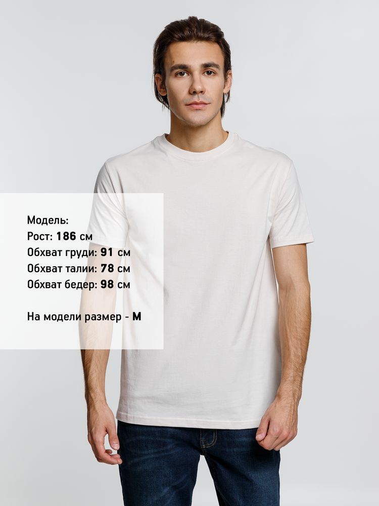 Футболка унисекс T-Bolka 160, молочно-белая-3
